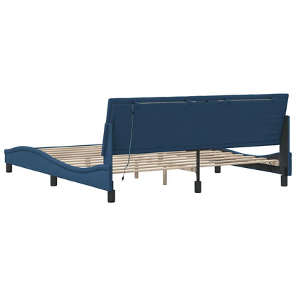 Giroletto senza Materasso Hanko Blu 180x200 cm in Tessuto