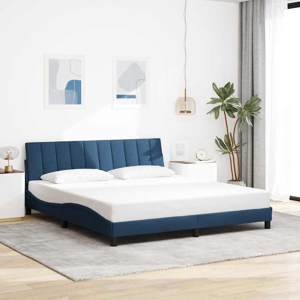 Giroletto senza Materasso Hanko Blu 180x200 cm in Tessuto