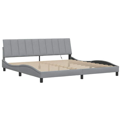 Giroletto senza Materasso Hanko Grigio Chiaro 200x200cm Tessuto