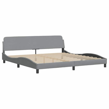 Giroletto senza Materasso Hanko Grigio Chiaro 200x200cm Tessuto