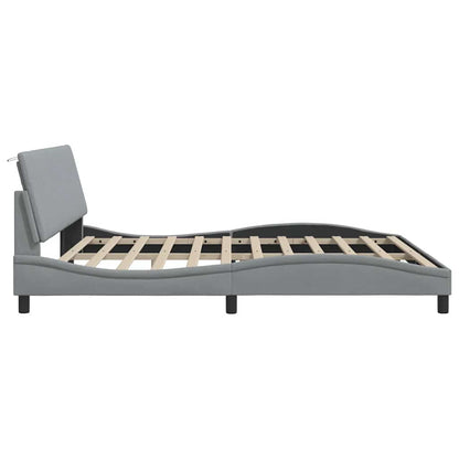 Giroletto senza Materasso Hanko Grigio Chiaro 200x200cm Tessuto