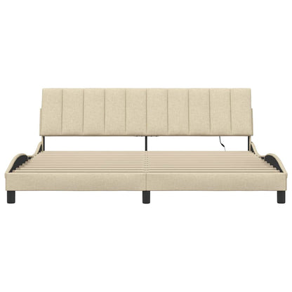 Giroletto senza Materasso Hanko Crema 200x200 cm in Tessuto