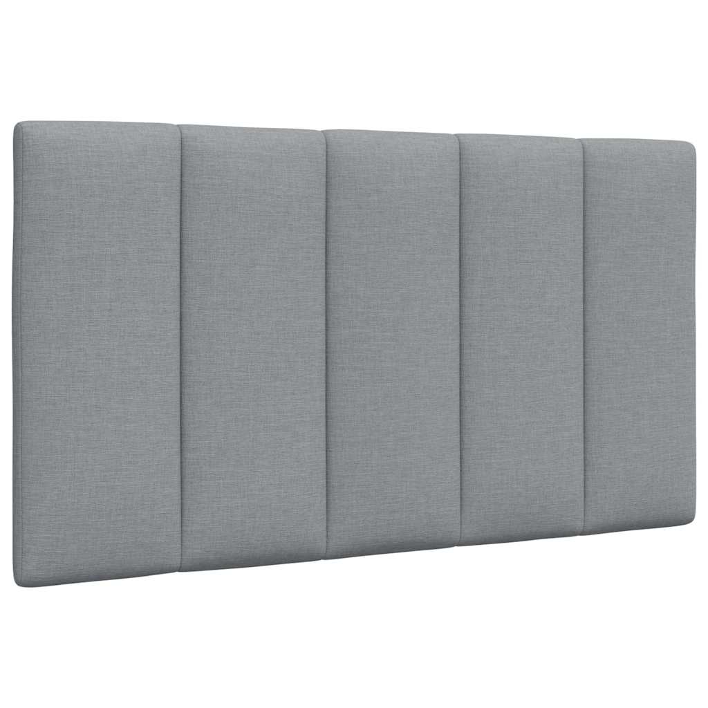 Letto con Materasso Grigio Chiaro 80x200 cm in Tessuto