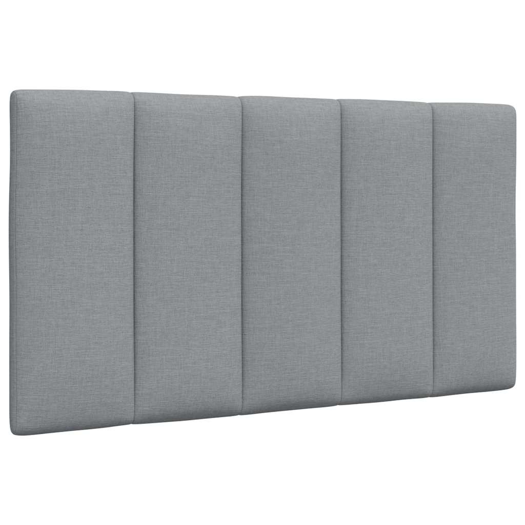 Letto con Materasso Hanko Grigio Chiaro 80x200 cm in Tessuto
