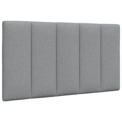 Letto con Materasso Hanko Grigio Chiaro 80x200 cm in Tessuto