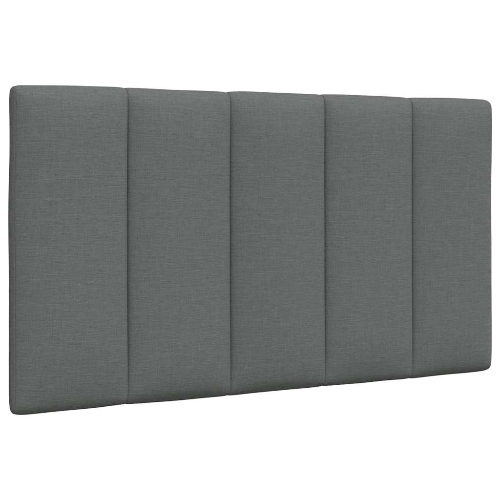 Letto con Materasso Hanko Grigio Scuro 80x200 cm in Tessuto