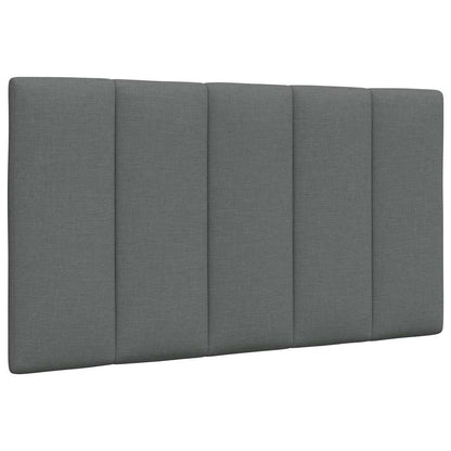 Letto con Materasso Hanko Grigio Scuro 80x200 cm in Tessuto