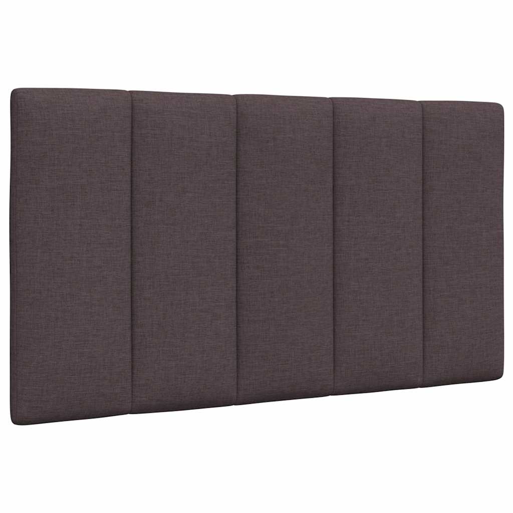 Letto con Materasso Hanko Marrone Scuro 80x200 cm in Tessuto
