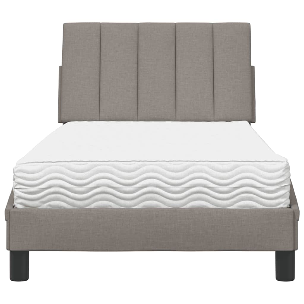 Letto con Materasso Tortora 80x200 cm in Tessuto - homemem39
