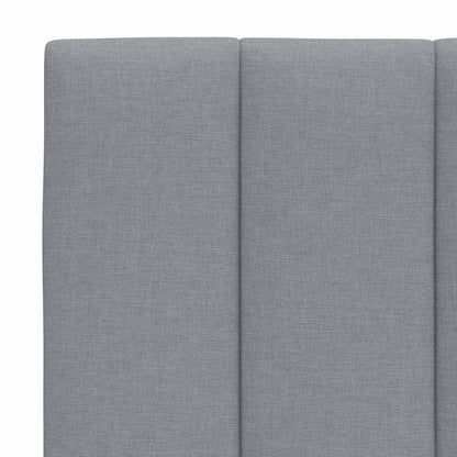 Letto con Materasso Hanko Grigio Chiaro 90x190 cm in Tessuto