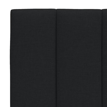 Letto con Materasso Hanko Nero 90x190 cm in Tessuto | homemem39