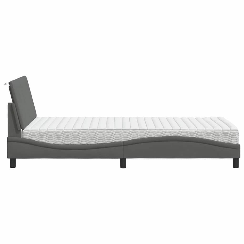 Letto con Materasso Hanko in Tessuto