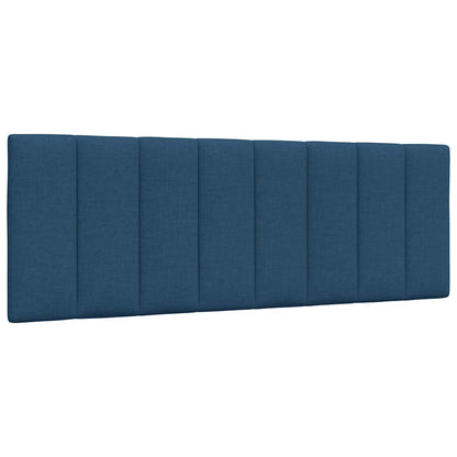 Letto con Materasso Hanko Blu 120x200 cm in Tessuto