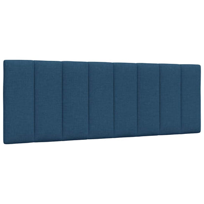 Letto con Materasso Hanko Blu 140x190 cm in Tessuto