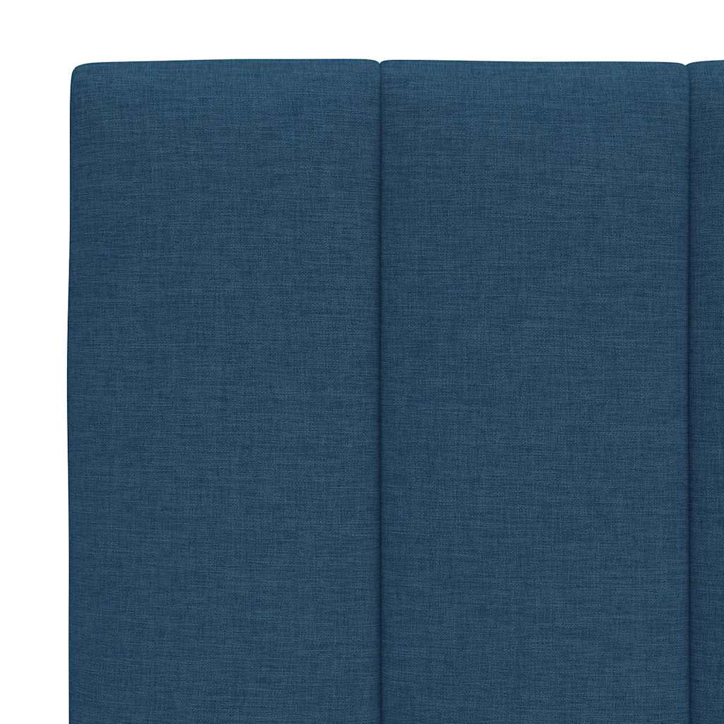Letto con Materasso Hanko Blu 140x190 cm in Tessuto | homemem39
