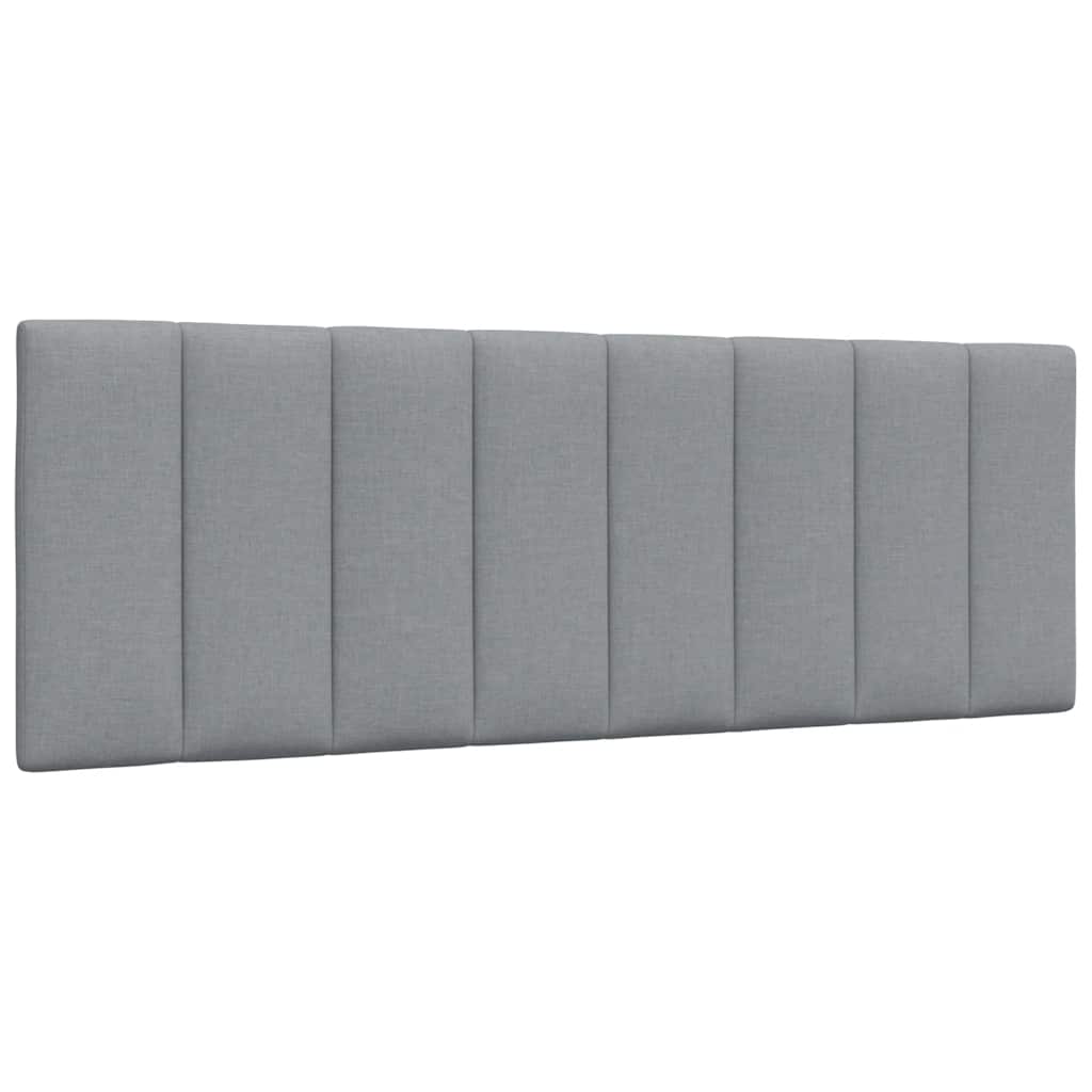 Letto con Materasso Hanko Grigio Chiaro 140x200cm Tessuto