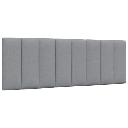Letto con Materasso Hanko Grigio Chiaro 140x200cm Tessuto
