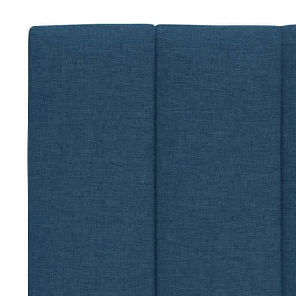 Letto con Materasso Hanko Blu 140x200 cm in Tessuto | homemem39