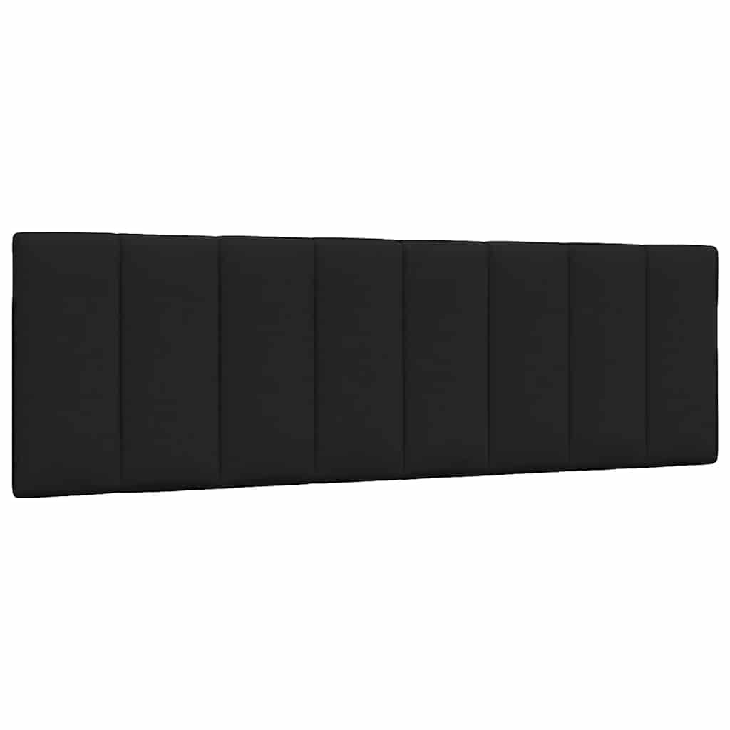 Letto con Materasso Hanko Nero 160x200 cm in Tessuto