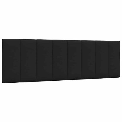 Letto con Materasso Hanko Nero 160x200 cm in Tessuto