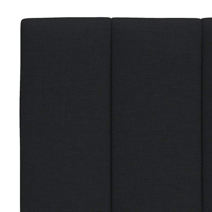 Letto con Materasso Hanko Nero 160x200 cm in Tessuto