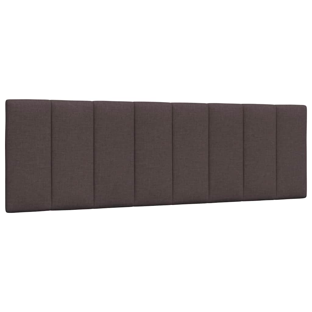 Letto con Materasso Hanko Marrone Scuro 160x200cm Tessuto