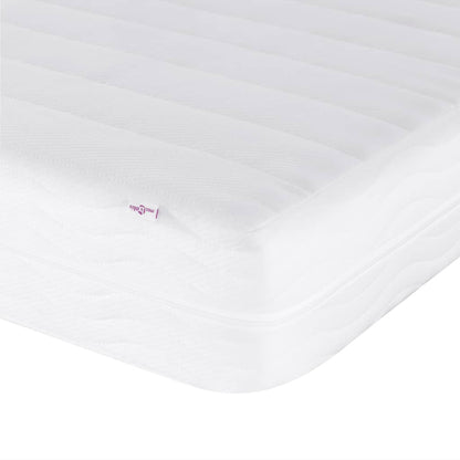 Letto con Materasso Hanko Crema 160x200 cm in Tessuto