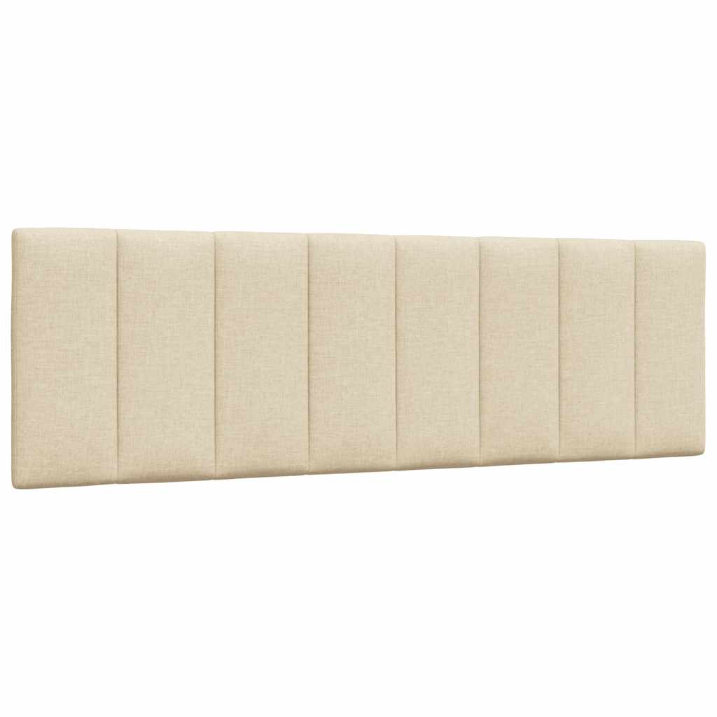 Letto con Materasso Hanko Crema 160x200 cm in Tessuto
