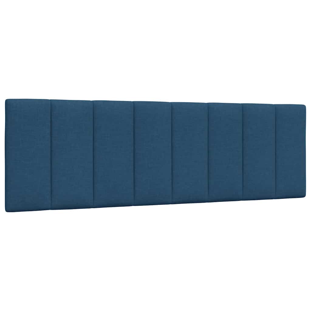 Letto con Materasso Hanko Blu 160x200 cm in Tessuto