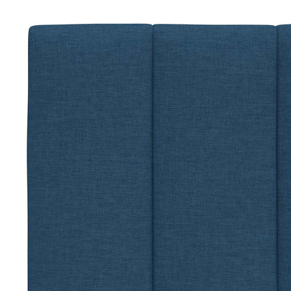 Letto con Materasso Hanko Blu 160x200 cm in Tessuto