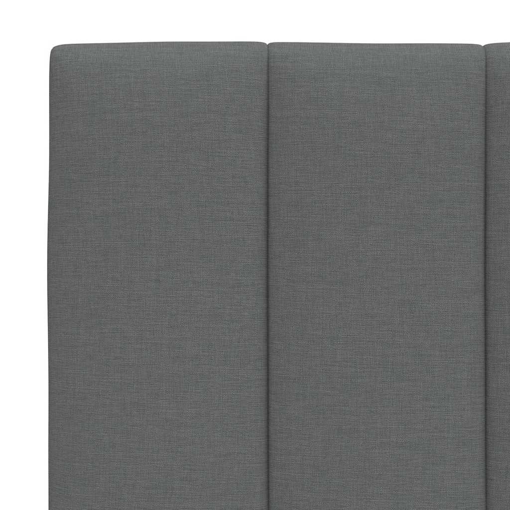 Letto con Materasso Hanko Grigio Scuro 180x200 cm Tessuto