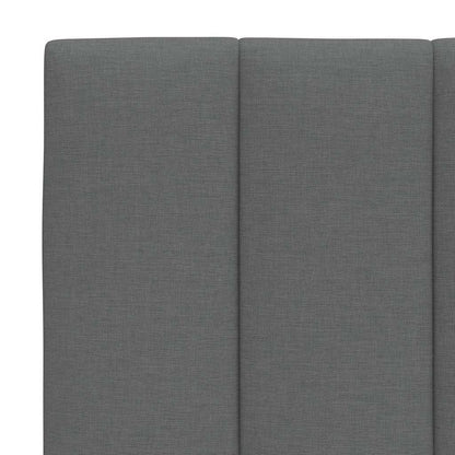Letto con Materasso Hanko Grigio Scuro 180x200 cm Tessuto