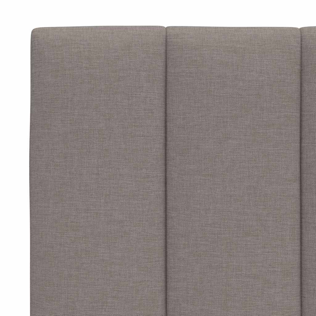 Letto con Materasso Hanko Tortora 180x200 cm in Tessuto | homemem39