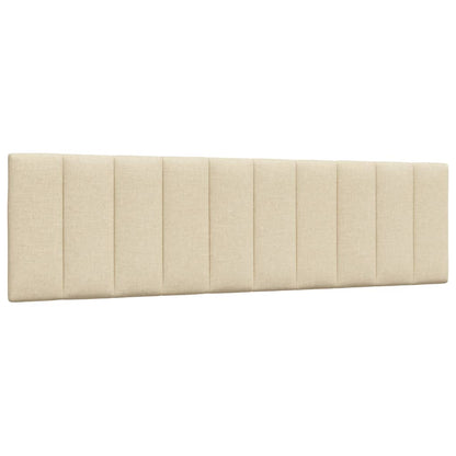 Letto con Materasso Hanko Crema 180x200 cm in Tessuto | homemem39