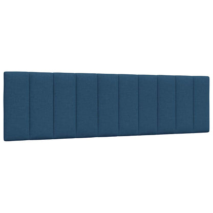 Letto con Materasso Hanko Blu 180x200 cm in Tessuto