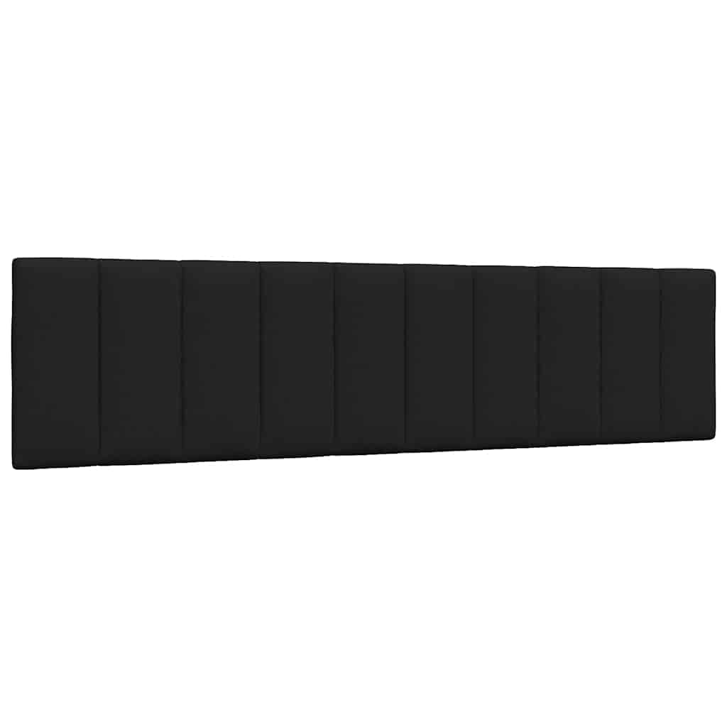 Letto con Materasso Hanko Nero 200x200 cm in Tessuto