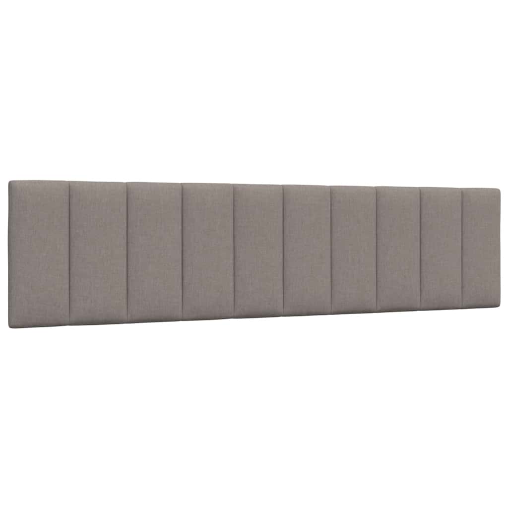 Letto con Materasso Hanko Tortora 200x200 cm in Tessuto