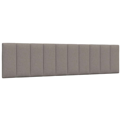 Letto con Materasso Hanko Tortora 200x200 cm in Tessuto