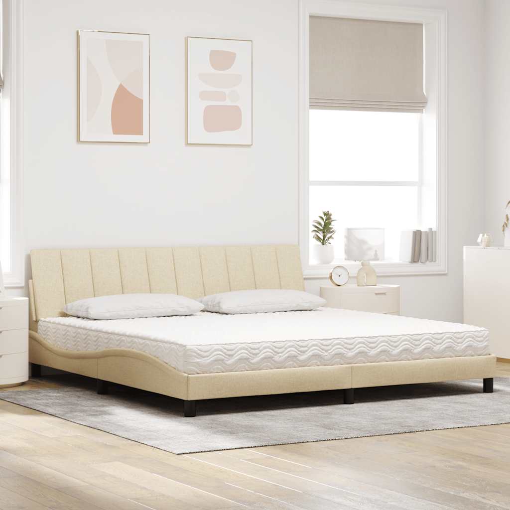 Letto con Materasso Hanko in Tessuto