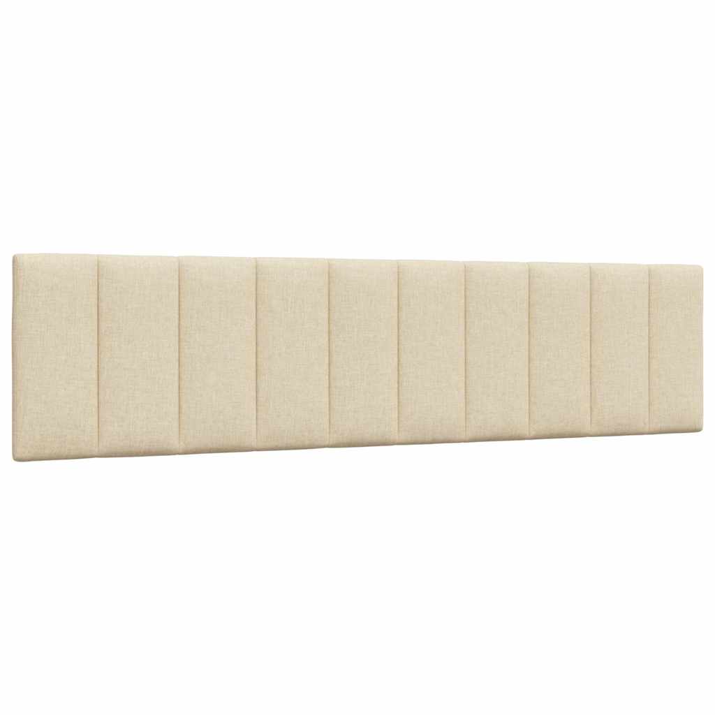 Letto con Materasso Hanko Crema 200x200 cm in Tessuto | homemem39