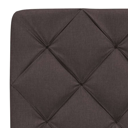 Giroletto senza Materasso Marrone Scuro 90x190 cm Tessuto | homemem39