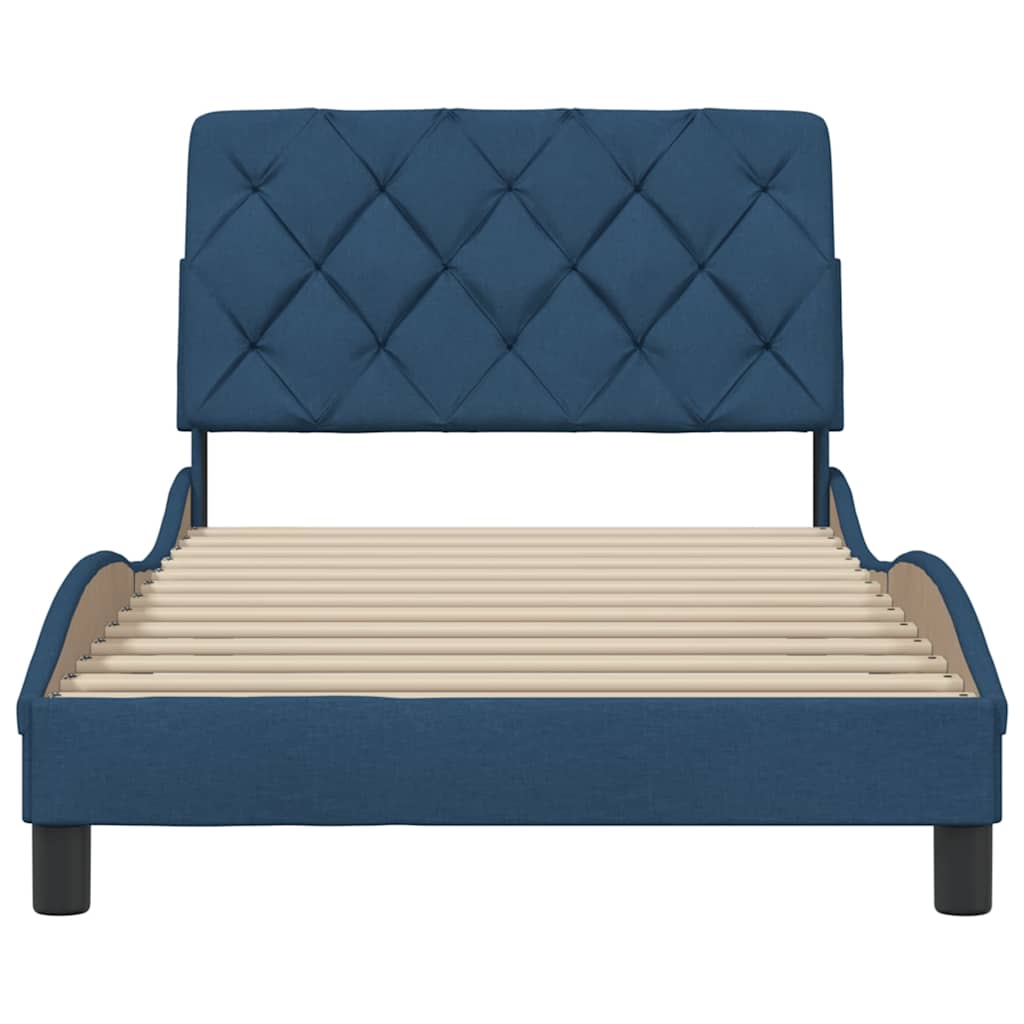 Giroletto senza Materasso Blu 100x200 cm in Tessuto | homemem39