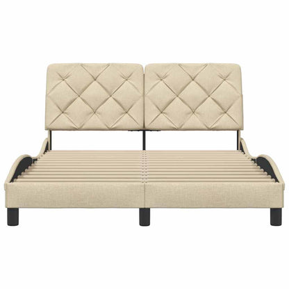 Giroletto senza Materasso Crema 140x190 cm in Tessuto - homemem39