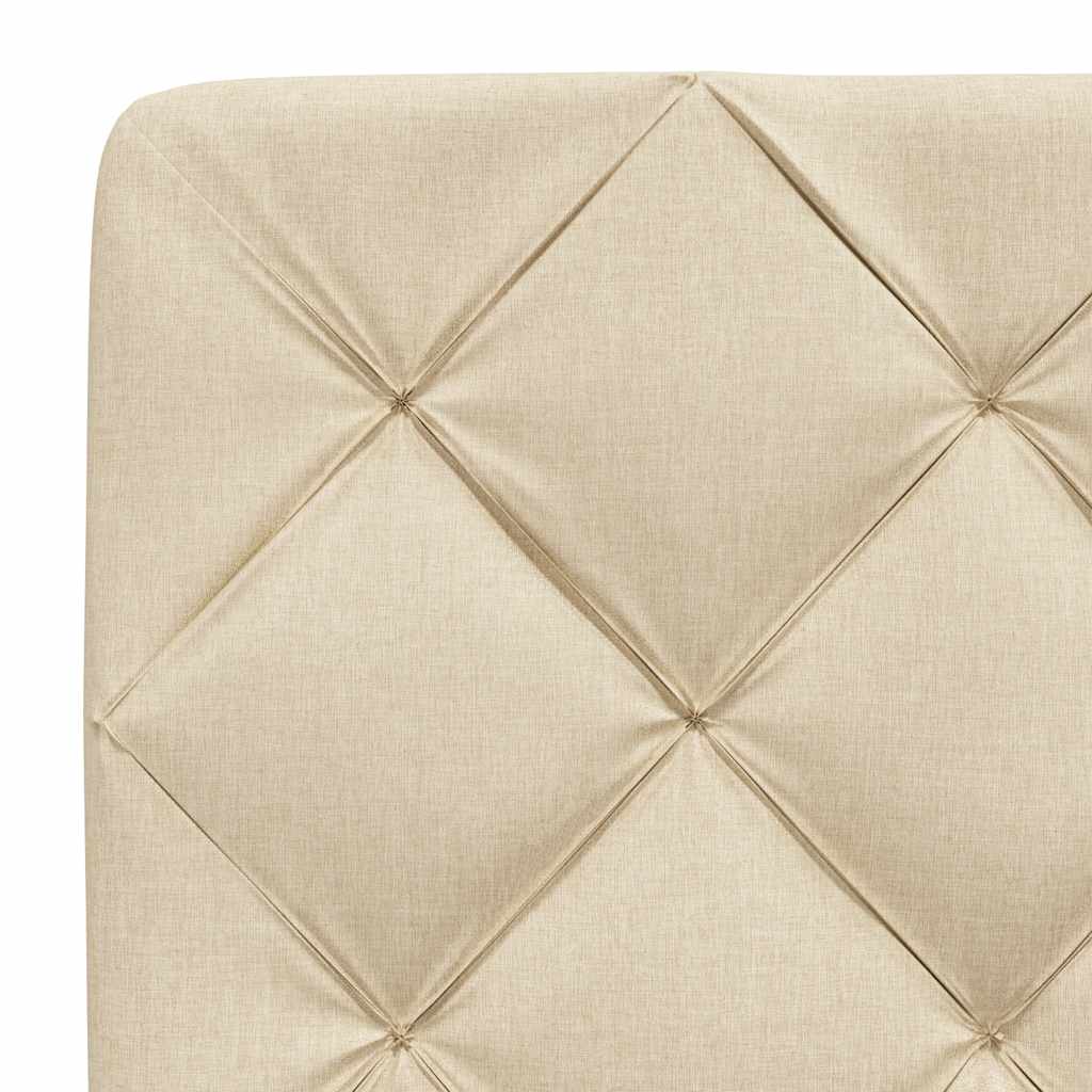 Giroletto senza Materasso Crema 160x200 cm in Tessuto | homemem39