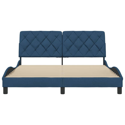 Giroletto senza Materasso Blu 160x200 cm in Tessuto - homemem39