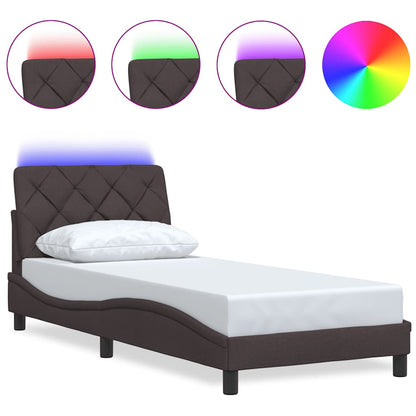 Giroletto con LED senza Materasso 90x190 cm Tessuto