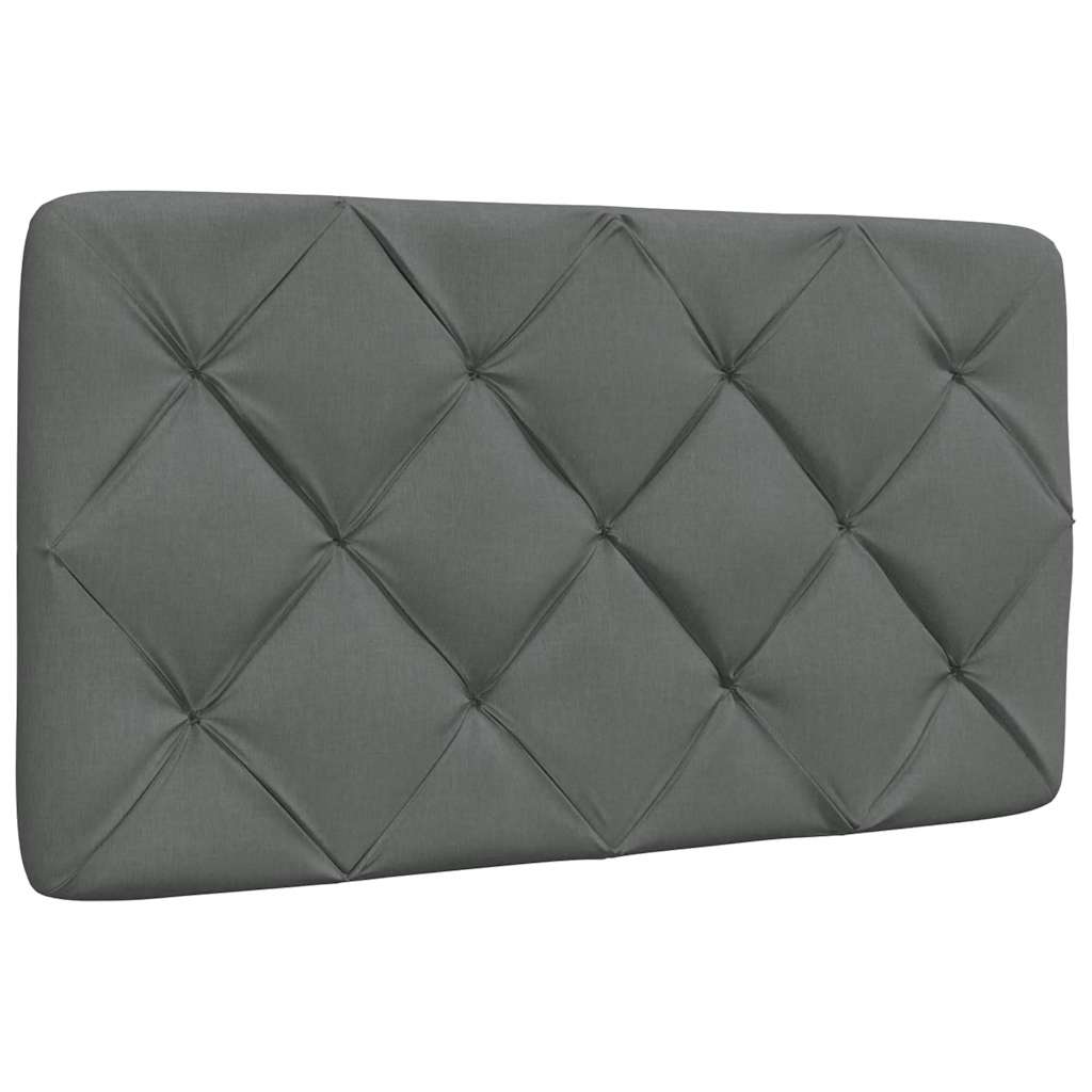 Giroletto con LED senza Materasso Grigio Scuro 90x200cm Tessuto