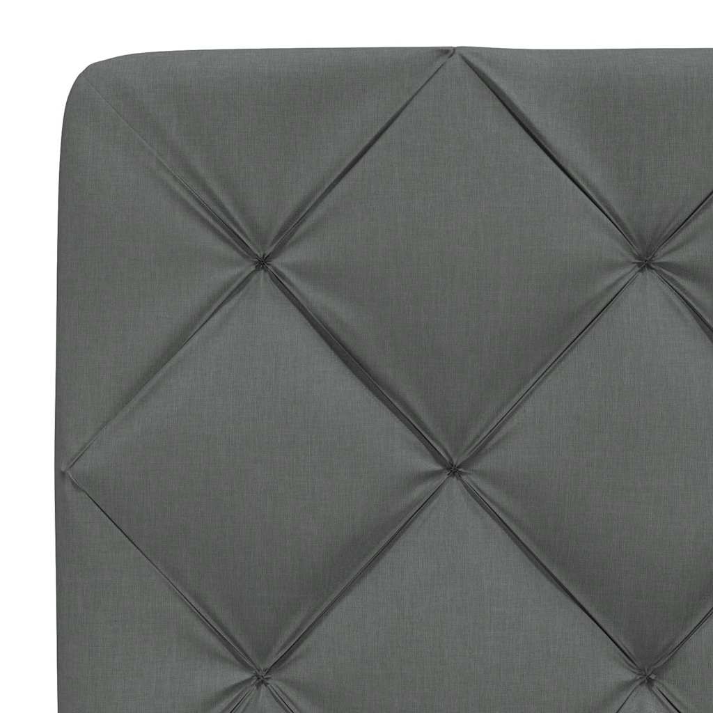 Giroletto con LED senza Materasso Grigio Scuro 140x190 cm