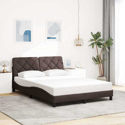 Giroletto con LED senza Materasso Marrone Scuro 140x190 cm | homemem39