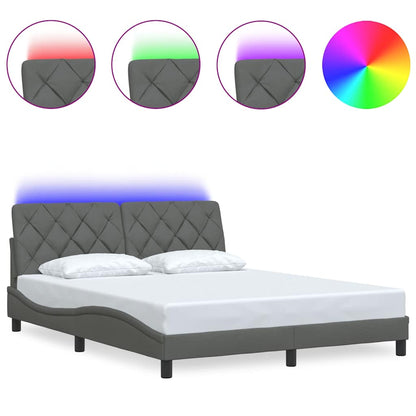 Giroletto con LED senza Materasso 160x200 cm Tessuto